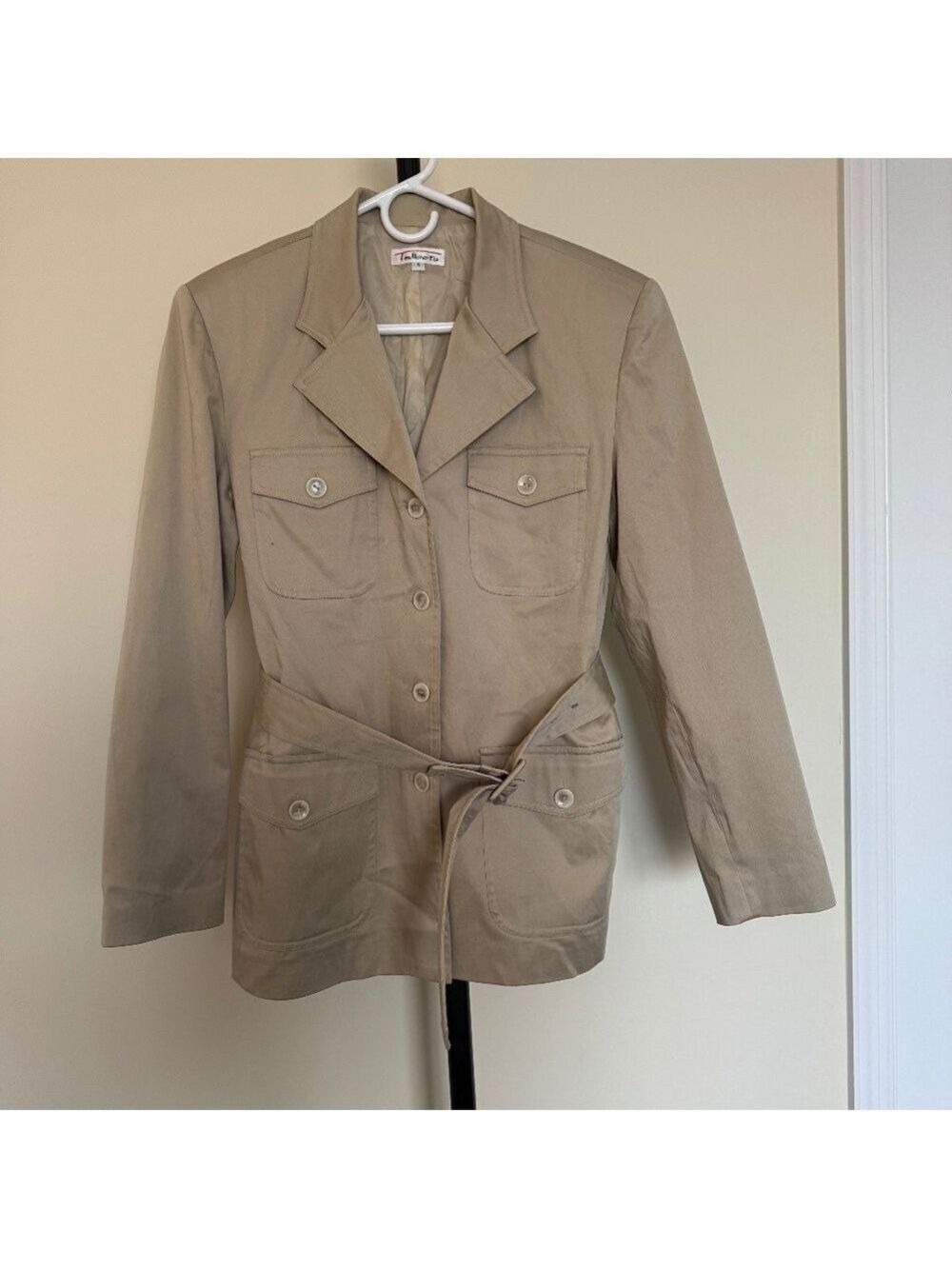 Talbots Khaki Utility Jacket with Belt